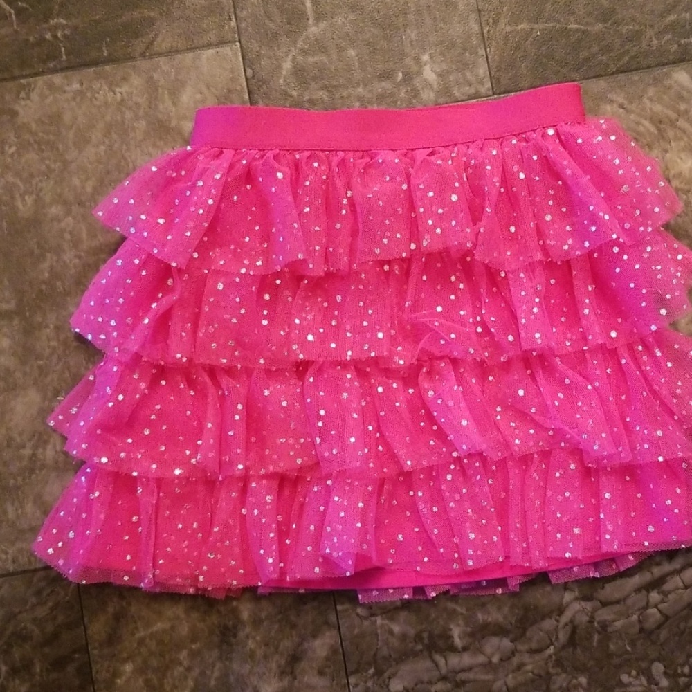 Cute girls pink skirt